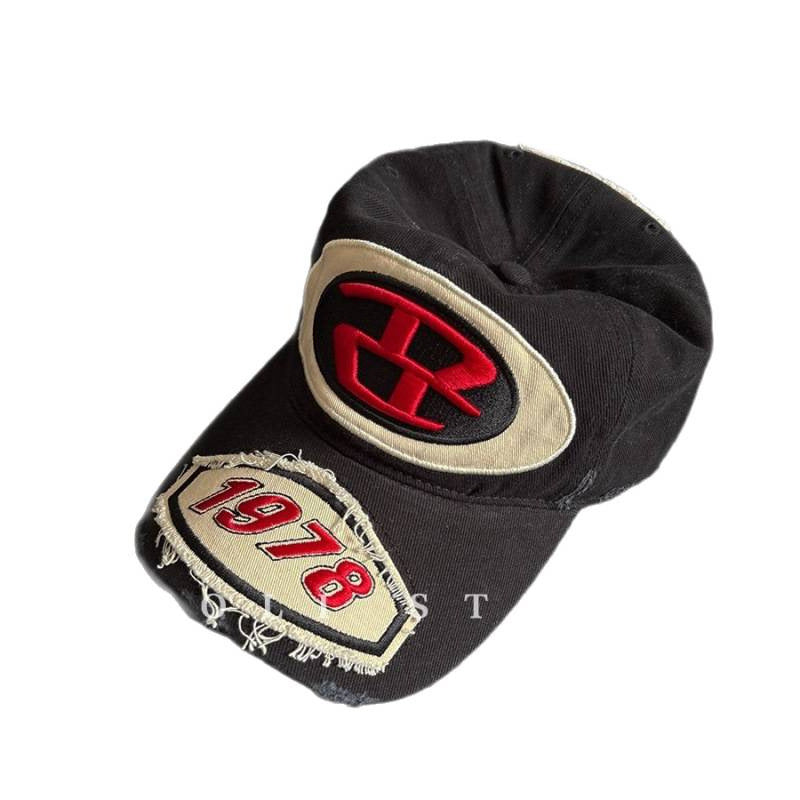 Men's Distressed Graphic Logo Baseball Cap