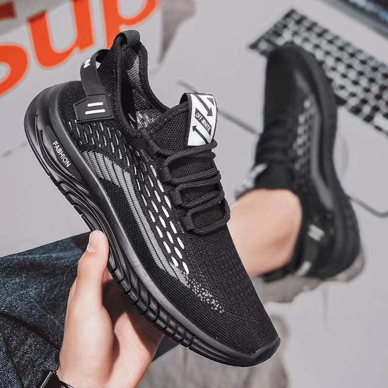 Women's Breathable Sports Sneakers with Elastic Upper and Cushioning Sole