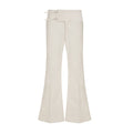 Women's Flared Pants with Waist Belt