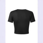 Women's Crop Shirt with Bold Typography Design