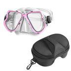 Diving mask with wide field of vision