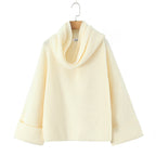 Women's Chunky Knit Cowl-Neck Sweater