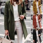 Women's Elegant, Tailored Coat in High-Quality Fabric
