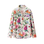 Women's Floral Pattern Blouse with Modern Cut