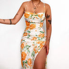 Women's Floral Print Maxi Dress