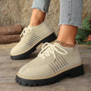 Women's Breathable and Comfortable Sneakers with Statement Sole