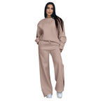 Women's Sporty Sweatshirt and Pants Set