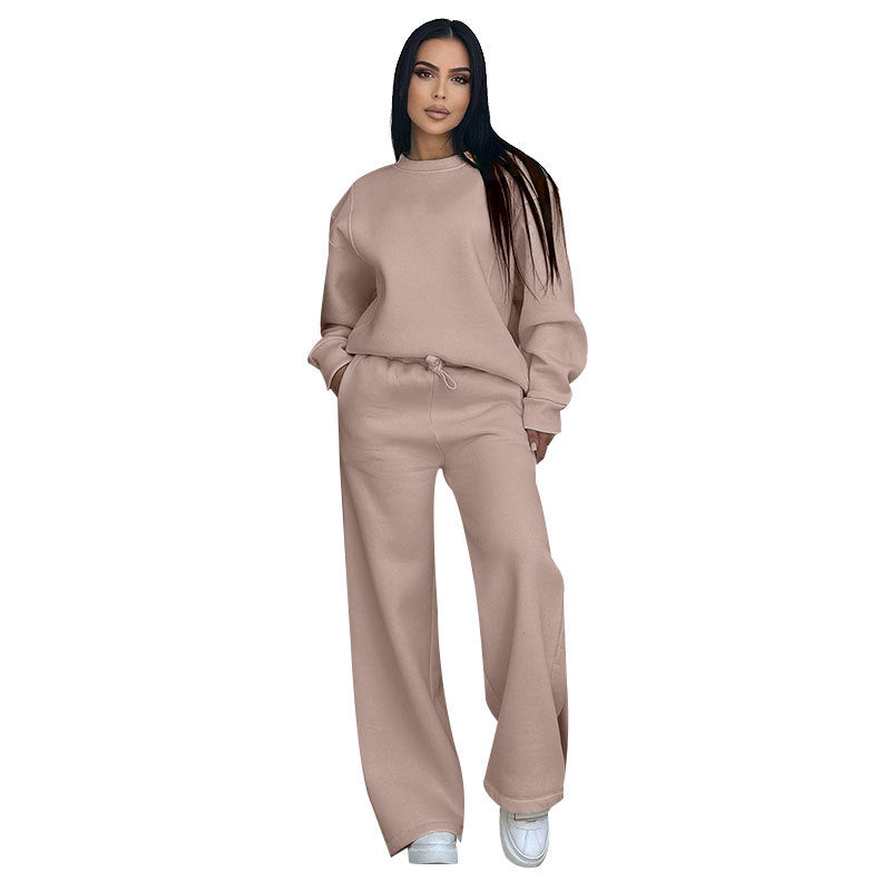 Women's Sporty Sweatshirt and Pants Set