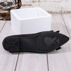 Women's Floral Ballet Flats with Bow