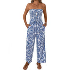 Women's Bandeau Jumpsuit with Pockets