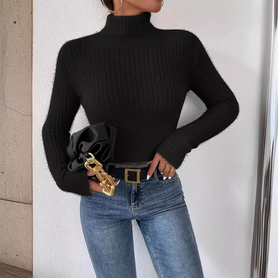 Women's Chic Fine Knit Turtleneck Sweater