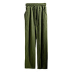 Women's Elegant Relaxed Fit Pants with Elastic Waist