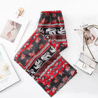 Women's Harem Trousers with Colorful Elephant Pattern