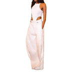 Women's Elegant High-Waisted Cut-Out Jumpsuit