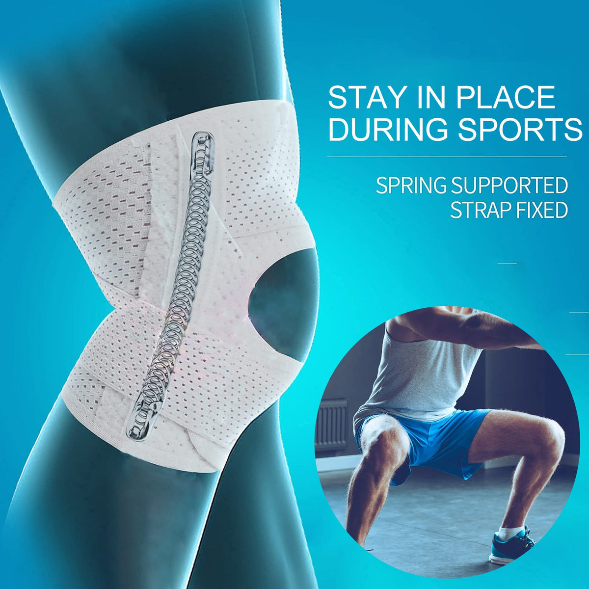 Adjustable Open Patella Knee Support Brace