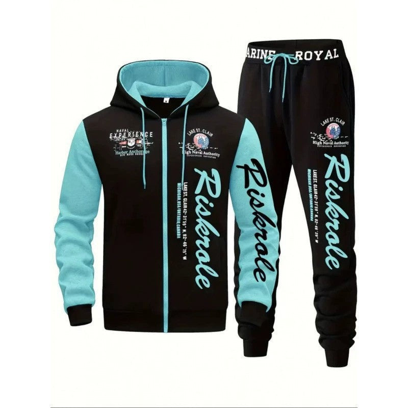 Men's Sporty Hoodie and Jogging Pants Set