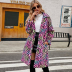 Women's Luxurious Leopard Print Coat