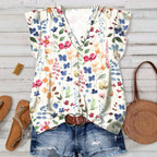Women's Blouse with Floral Pattern