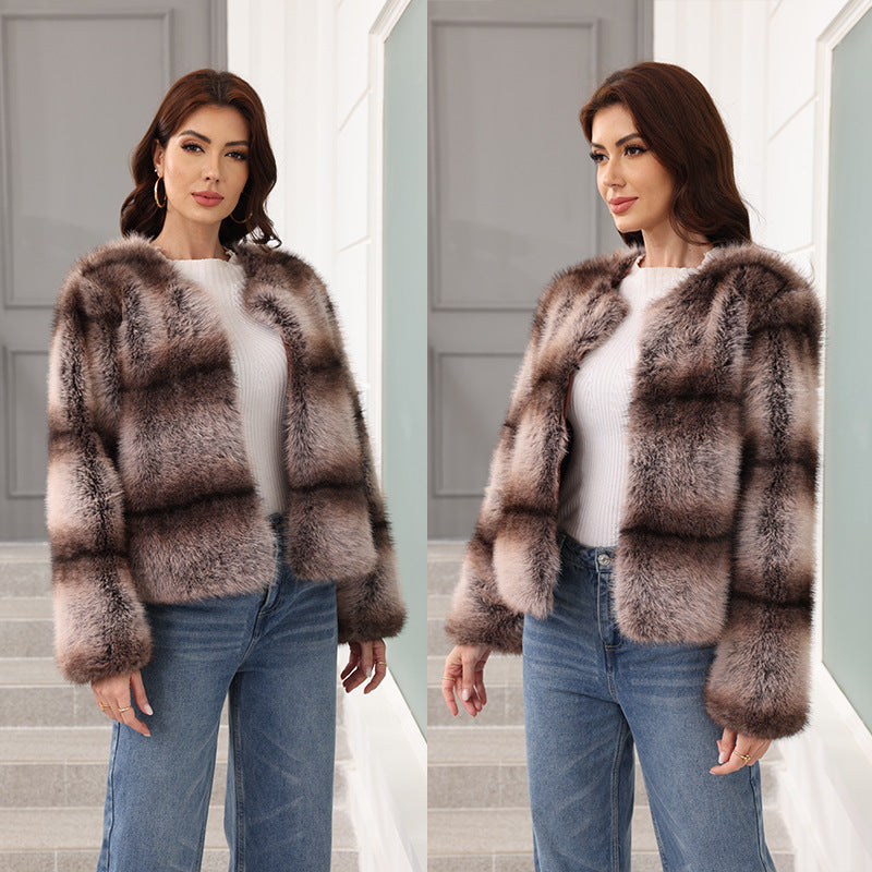 Elegant and Warm Faux Fur Jacket