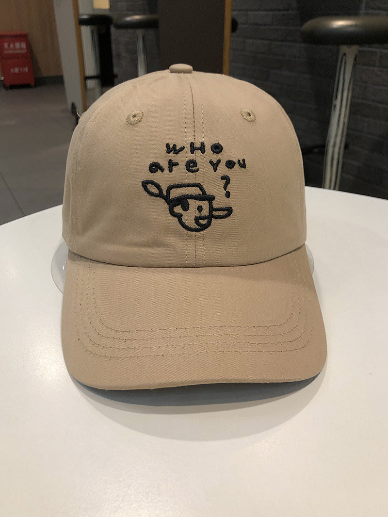Men's Embroidered Character Casual Cap