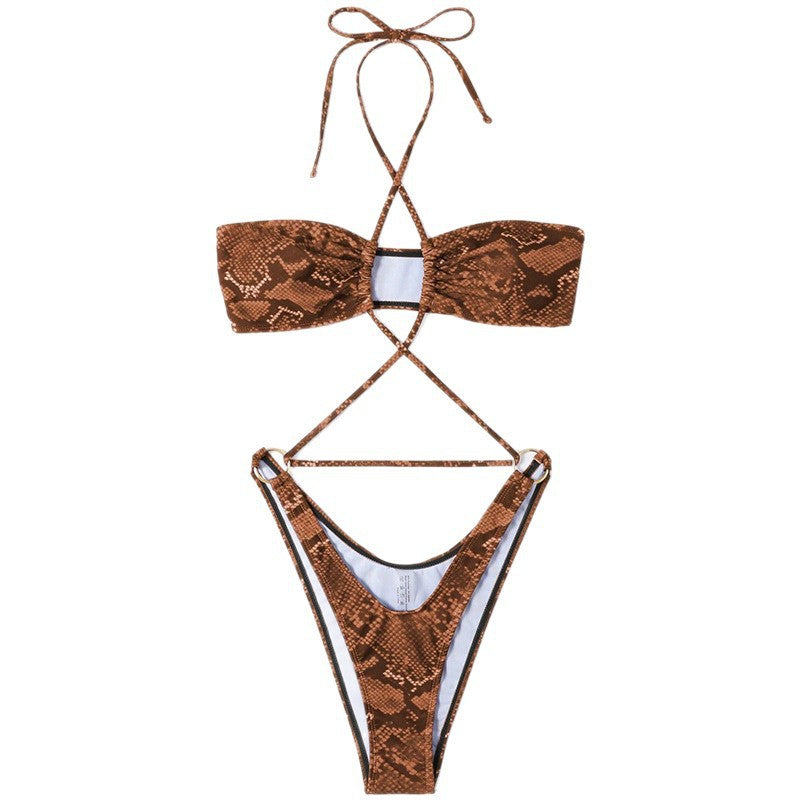 Women's Bandeau Bikini with Refined Cut-outs