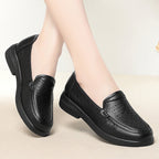 Women's Breathable Moccasins with Elegant Perforations