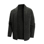 Women's Elegant Cardigan with Chic Lapel and Pockets