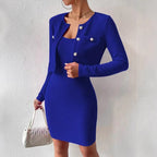 Elegant Jumpsuit Set with Tailored Jacket