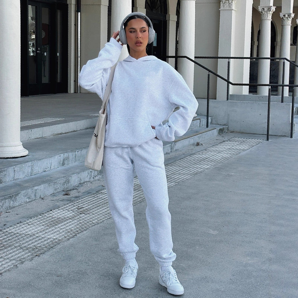 Women's Hoodie and Jogger Set with Kangaroo Pocket