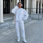 Women's Hoodie and Jogger Set with Kangaroo Pocket