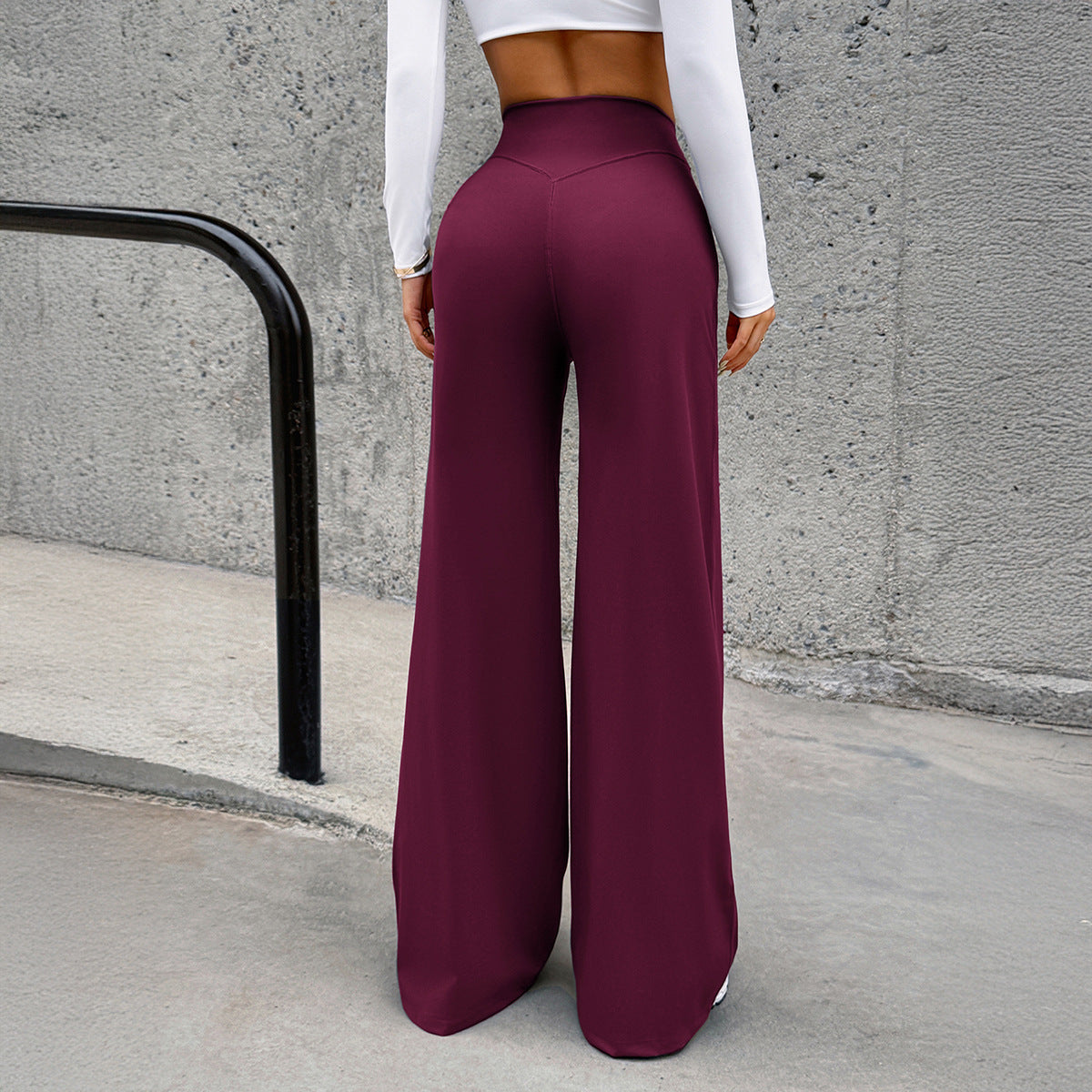 Women's High-Waisted Shaping Lounge Pants with Wide Flares