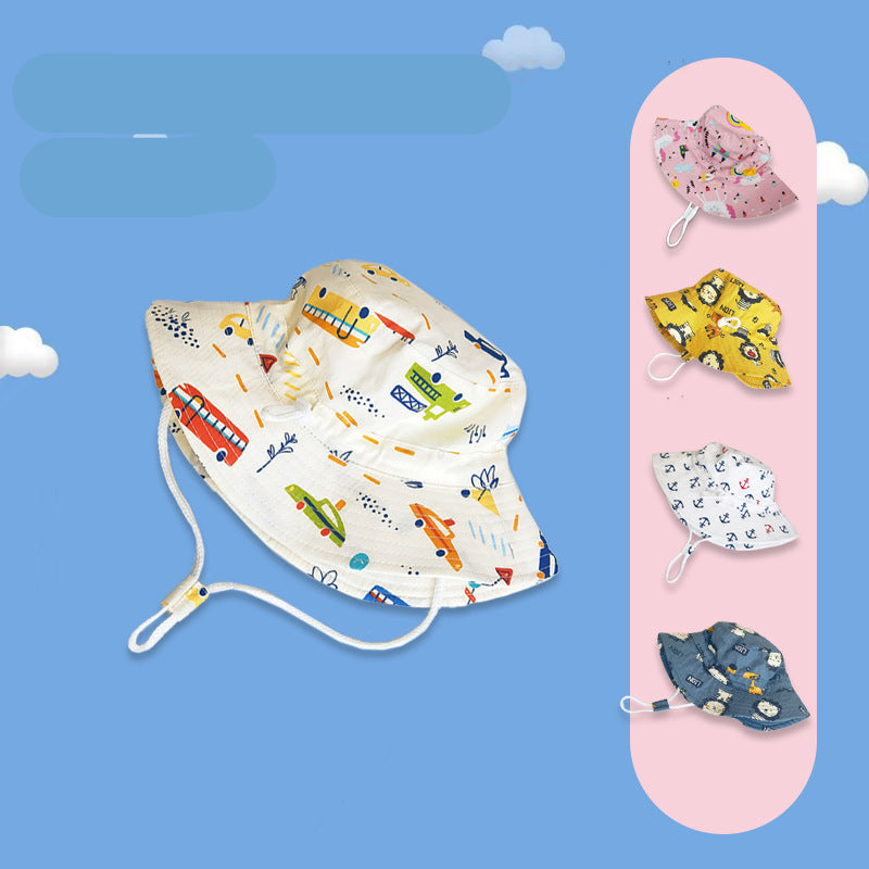 Kids Sun Hat with Fun Motifs