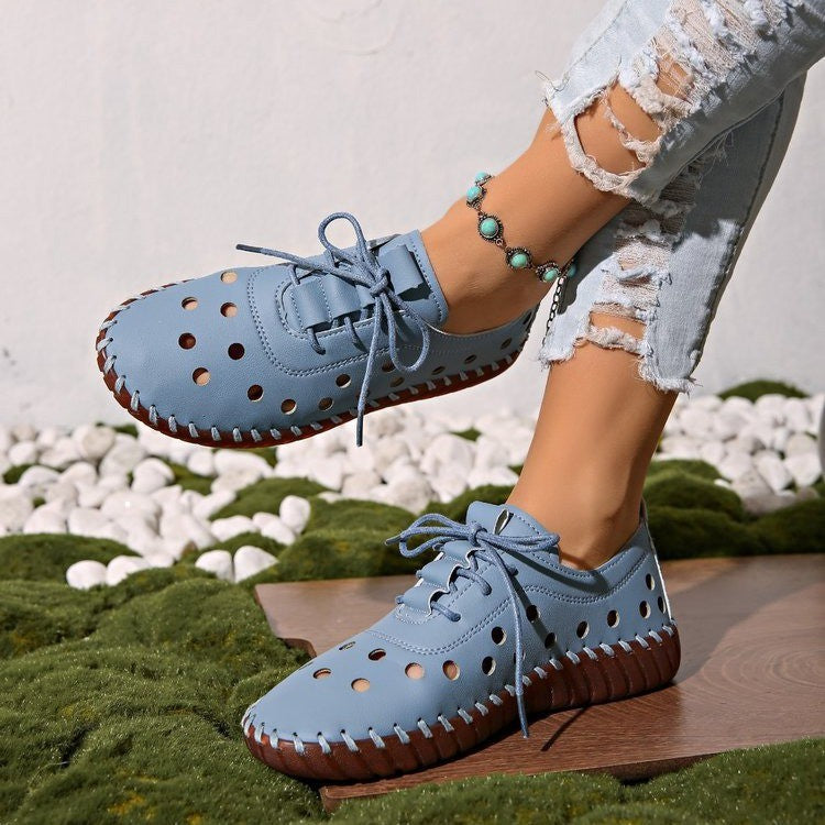 Women's Breathable Sneakers with Perforated Design