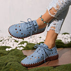 Women's Breathable Sneakers with Perforated Design