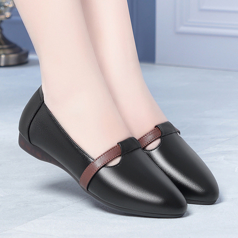 Women's Ballet Flats with Elegant Strap and Comfortable Footbed