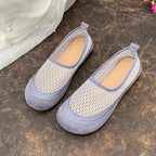 Women's Breathable Ballet Flats with Elastic Mesh Design