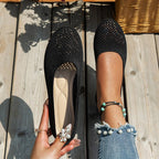 Women's Breathable Ballet Flats with Flexible Footbed