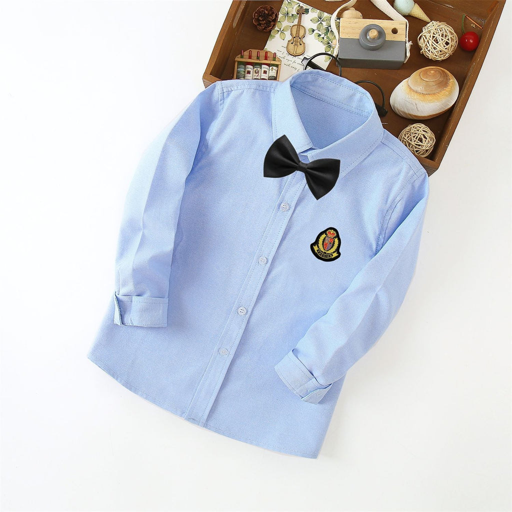 Women's Classic Long-Sleeve Shirt with Crest