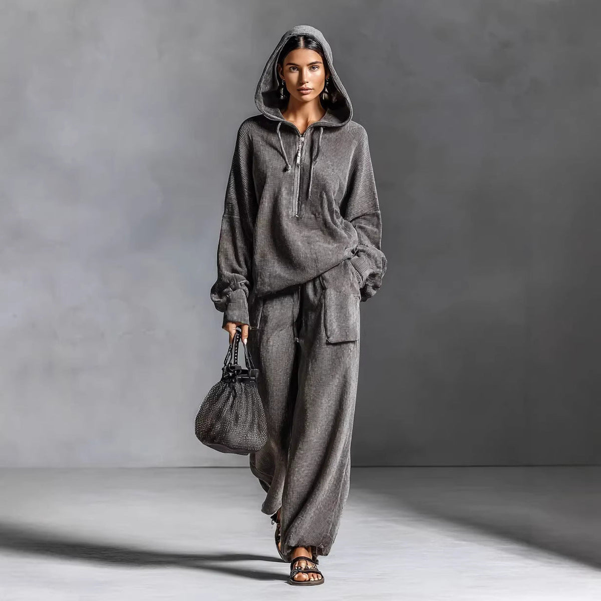 Women's Casual and Comfortable Hoodie Set