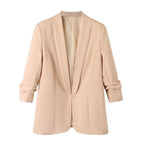 Women's Elegant Blazer with Modern Cut and Pockets