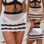 Crochet Mini Skirt with Sheer Design