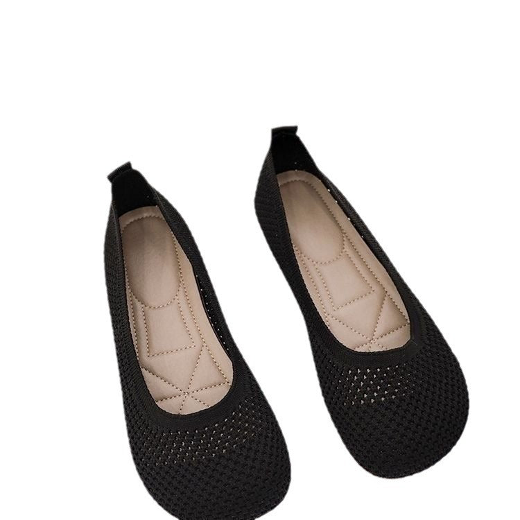 Women's Ballet Flats with Breathable Upper and Soft Insole