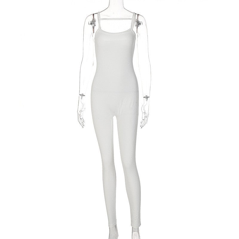 Women's Slim-Fit Long-Sleeve Jumpsuit