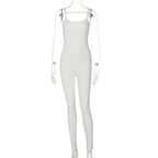 Women's Slim-Fit Long-Sleeve Jumpsuit