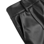Women's Elegant Faux Leather Culottes