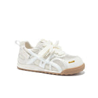 Women's Breathable Casual Sneakers with Trendy Mesh and Playful Lacing