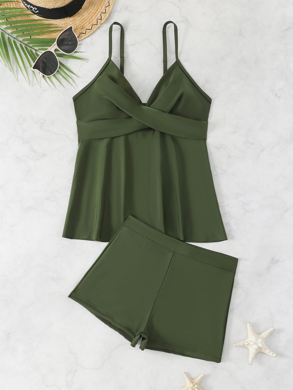 Women's Swimsuit with Skirt and Shorts