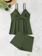 Women's Swimsuit with Skirt and Shorts