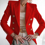 Elegant Tailored Blazer with Gold Buttons