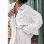 Women's Blouse with Fine Embroidery and Airy Fit